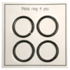 Go Handmade Metal O-ring, 4 stk, 28mm